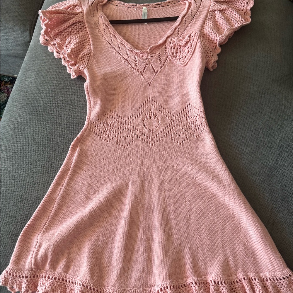 Moonsea Pink Knit Dress